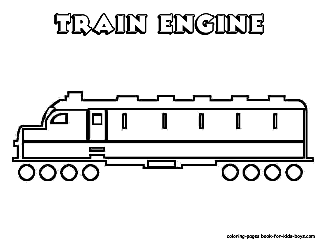 colouring page of engine 2603689