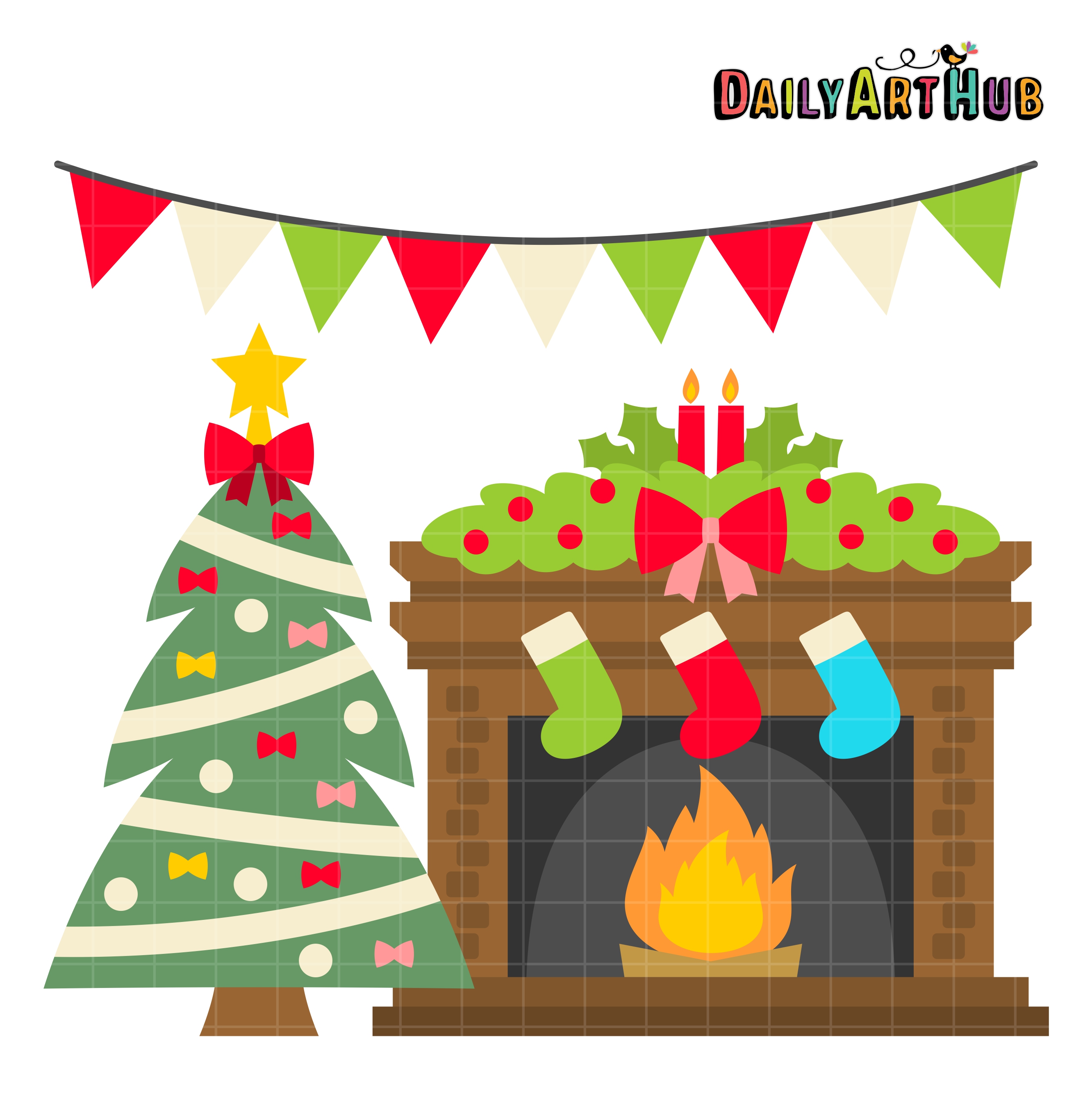 Free Holiday Fireplace Cliparts, Download Free Holiday Fireplace Cliparts png images, Free