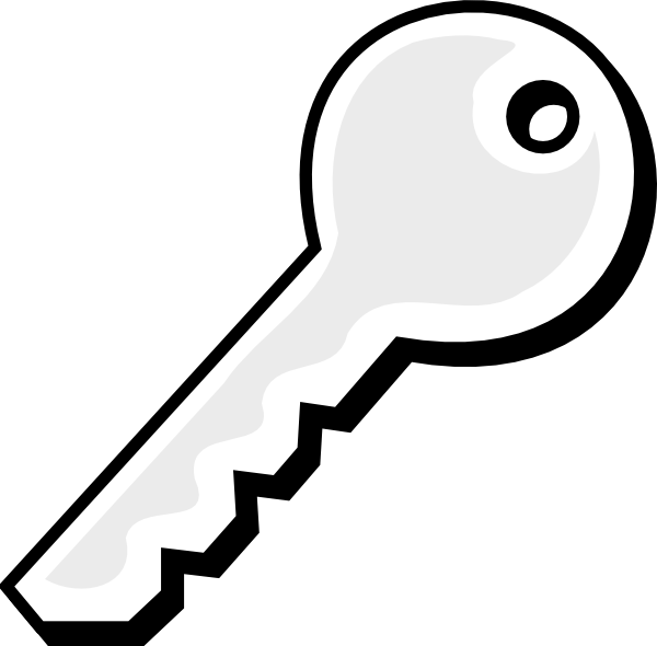 Free Key Black And White Clipart, Download Free Key Black And White