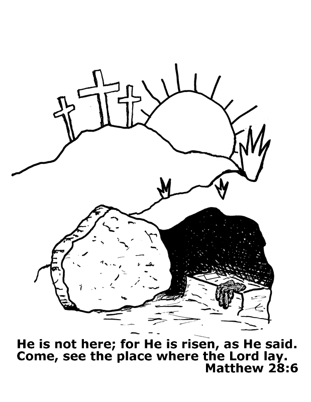Free He Is Risen Clipart Black And White, Download Free He Is Risen Clipart Black And White png