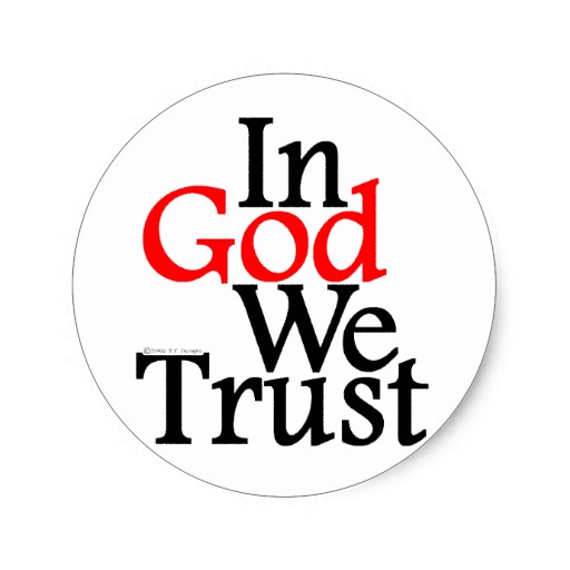 IN GOD WE TRUST BIBLE VERSE RELIGOUS STICKER DECAL WATERPROOF