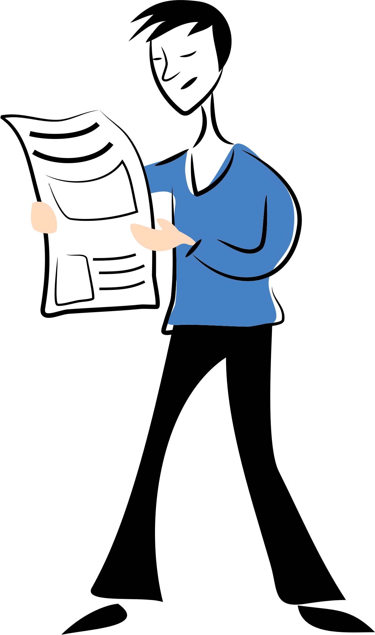 Free Reading Newspaper Cliparts, Download Free Reading Newspaper