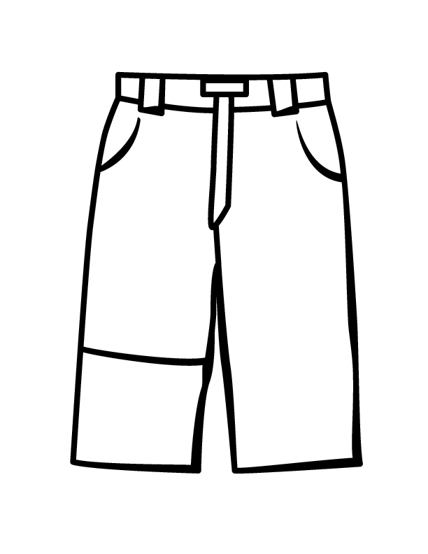 kids pants clipart black and white Clip Art Library
