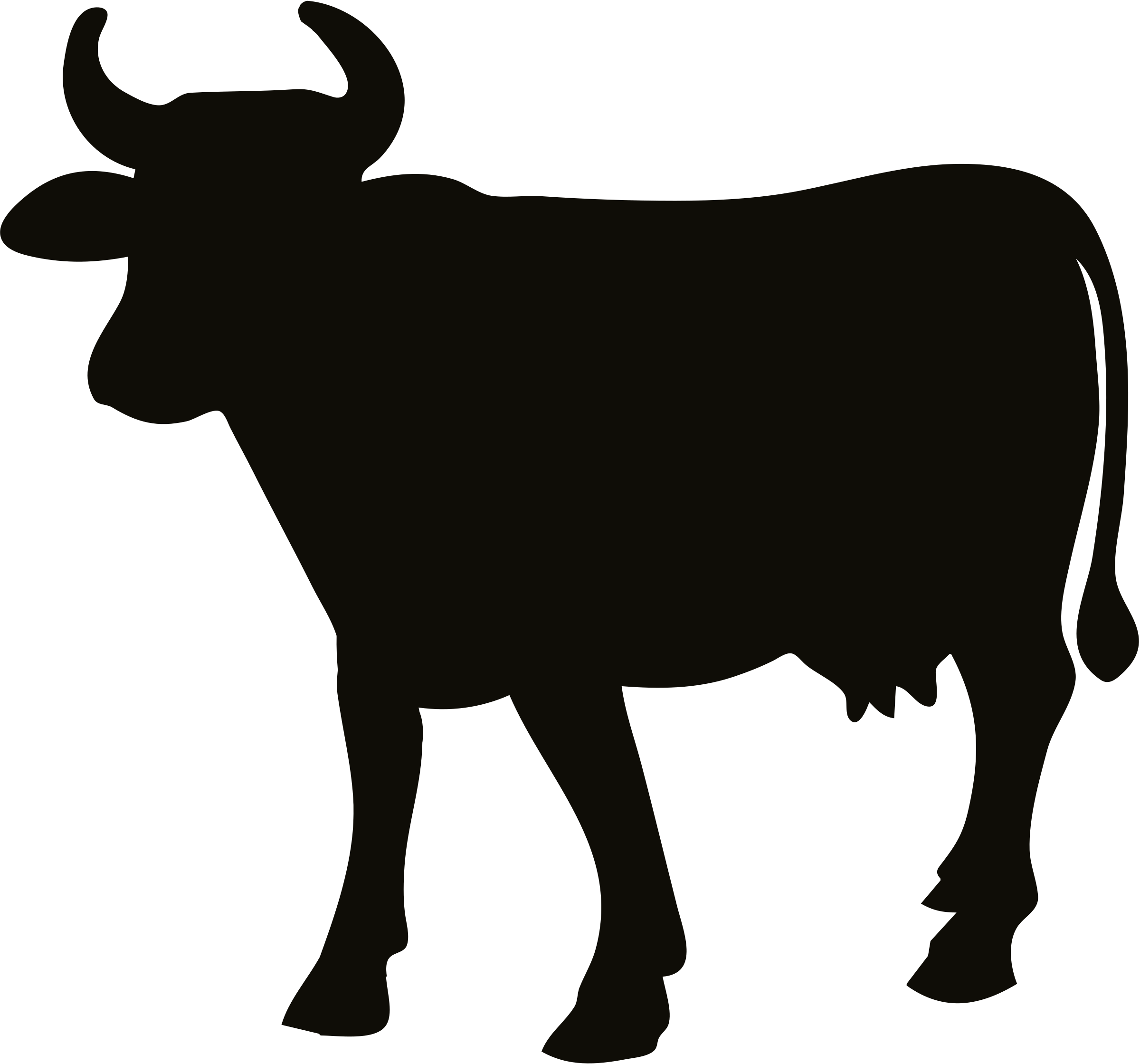 Free Cow Silhouette Cliparts, Download Free Cow Silhouette