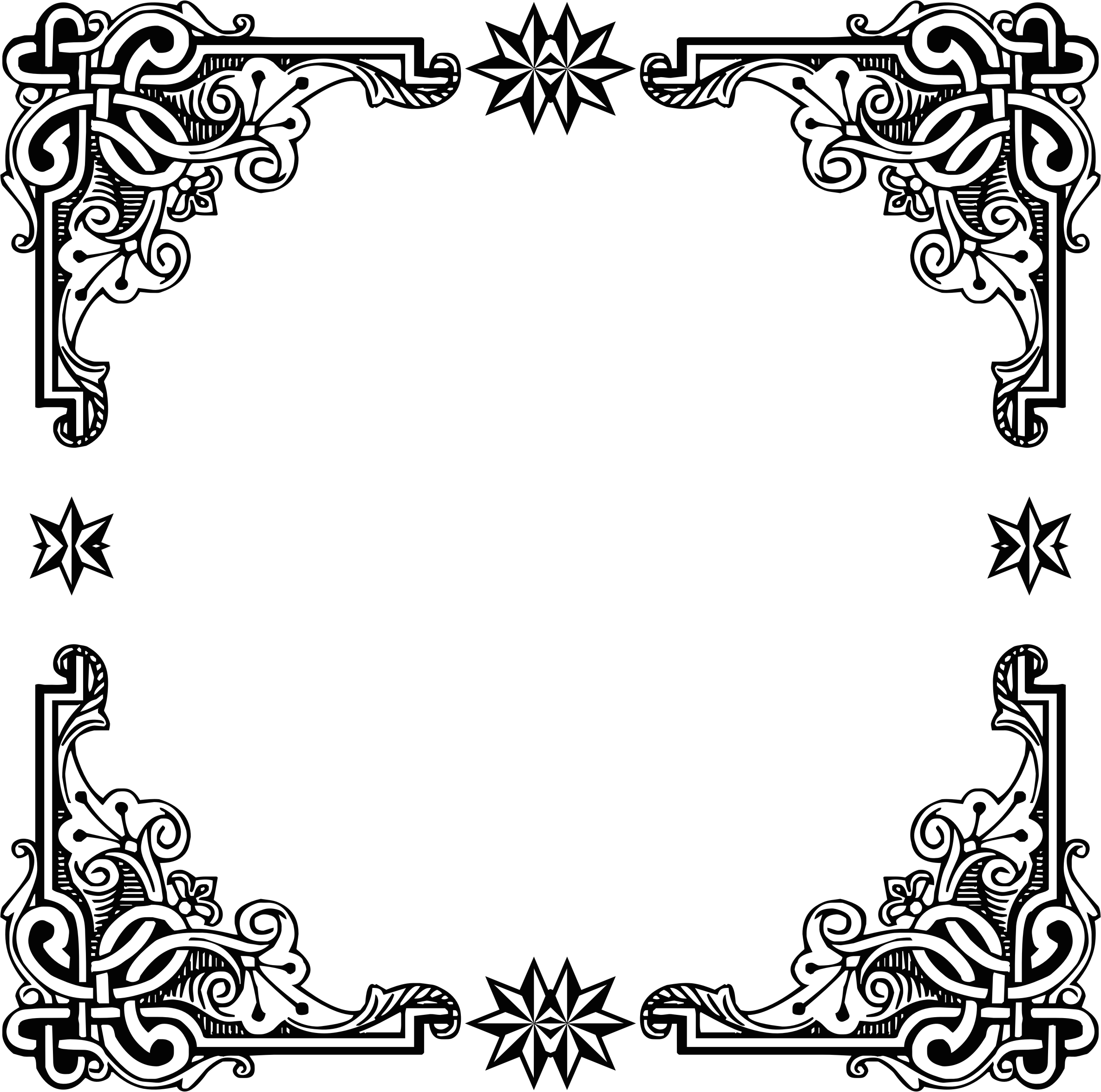 Baroque Frame Png Library Download Border Clip Art Png Image Images