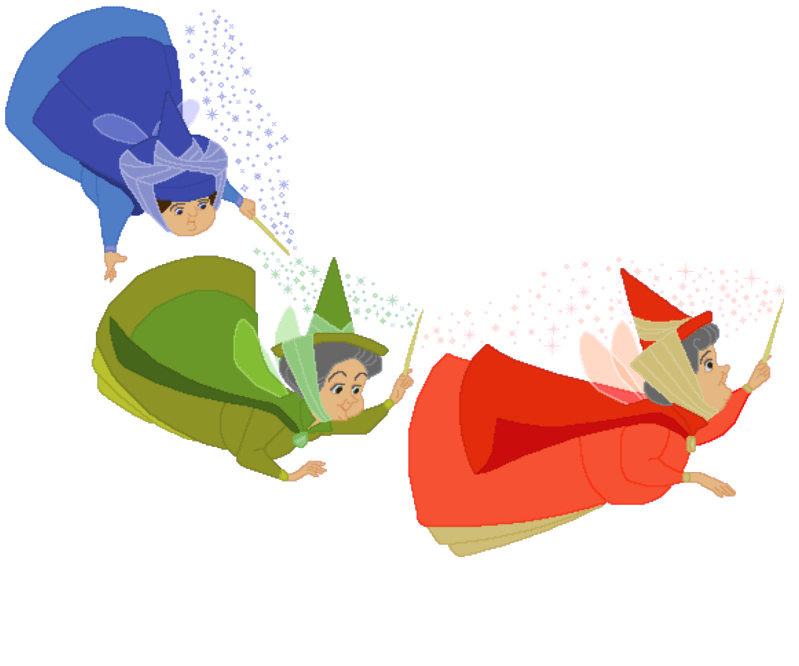 Free Sleeping Beauty Fairies Silhouette, Download Free Sleeping Beauty