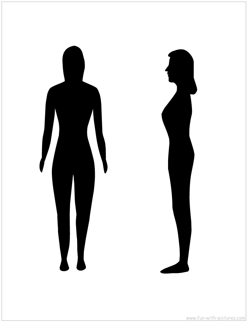 Female Body Silhouette Clip Art Silhouette Woman Body Vector
