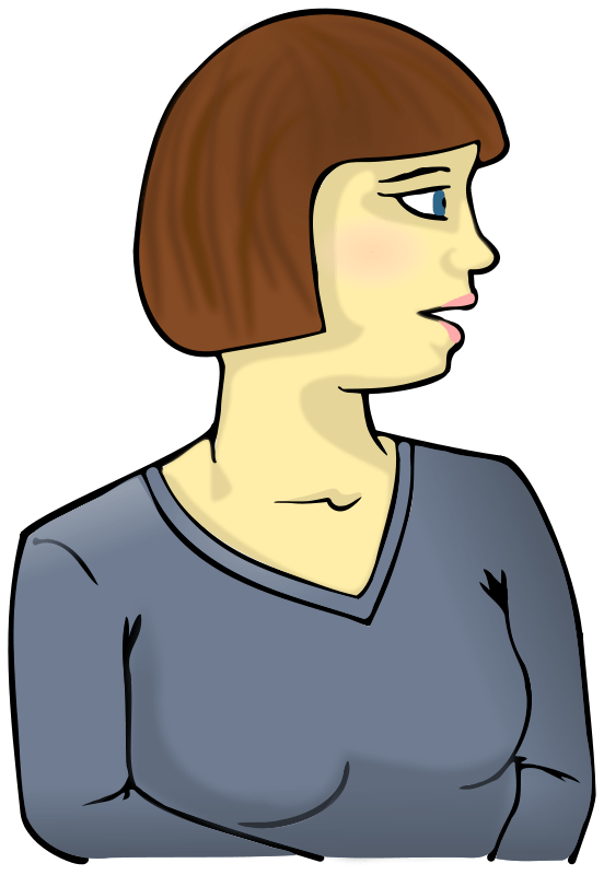 girl looking in mirror clipart Clip Art Library