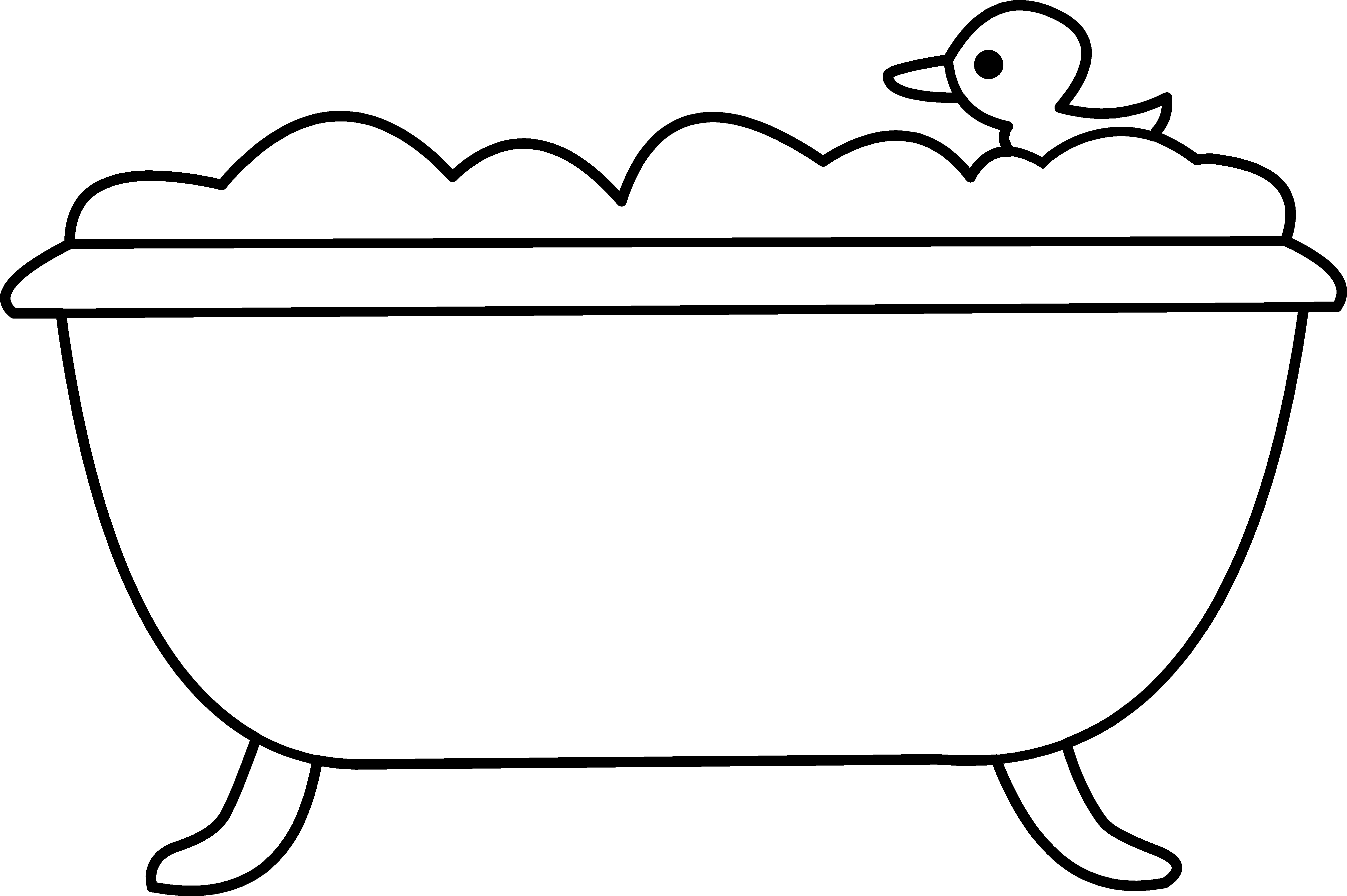 Free Bath Clipart Black And White, Download Free Bath Clipart Black And