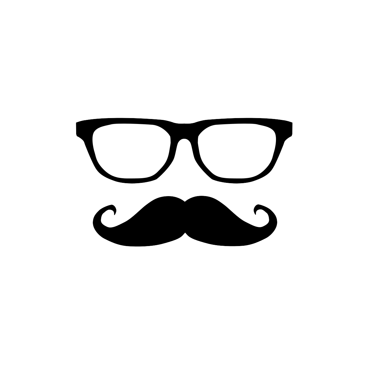fake mustache and glasses Clip Art Library