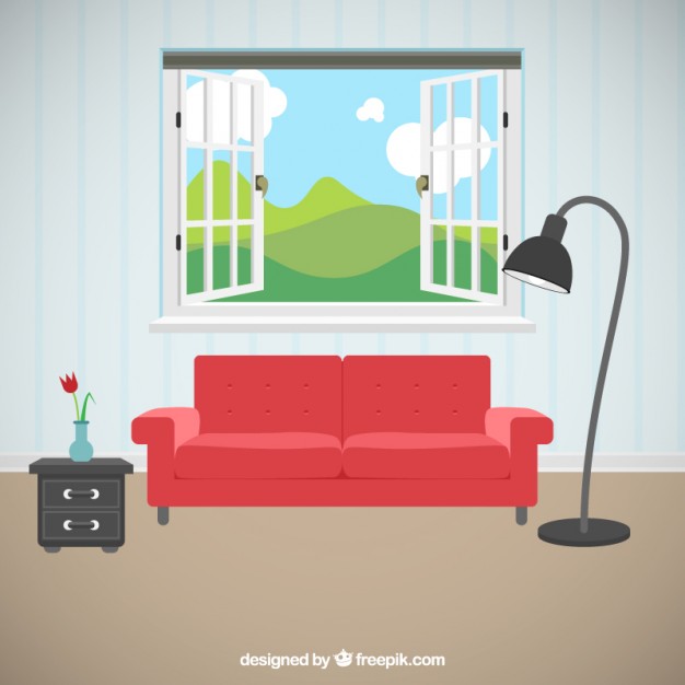 living room wall cartoon Clip Art Library