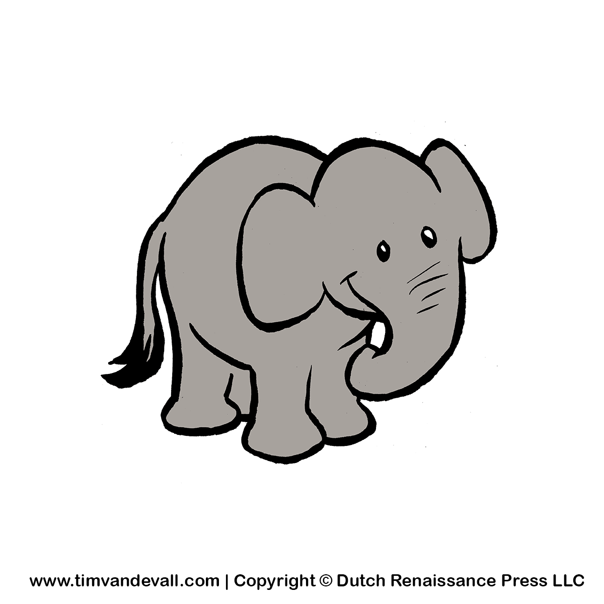 grey elephant drawing Clip Art Library