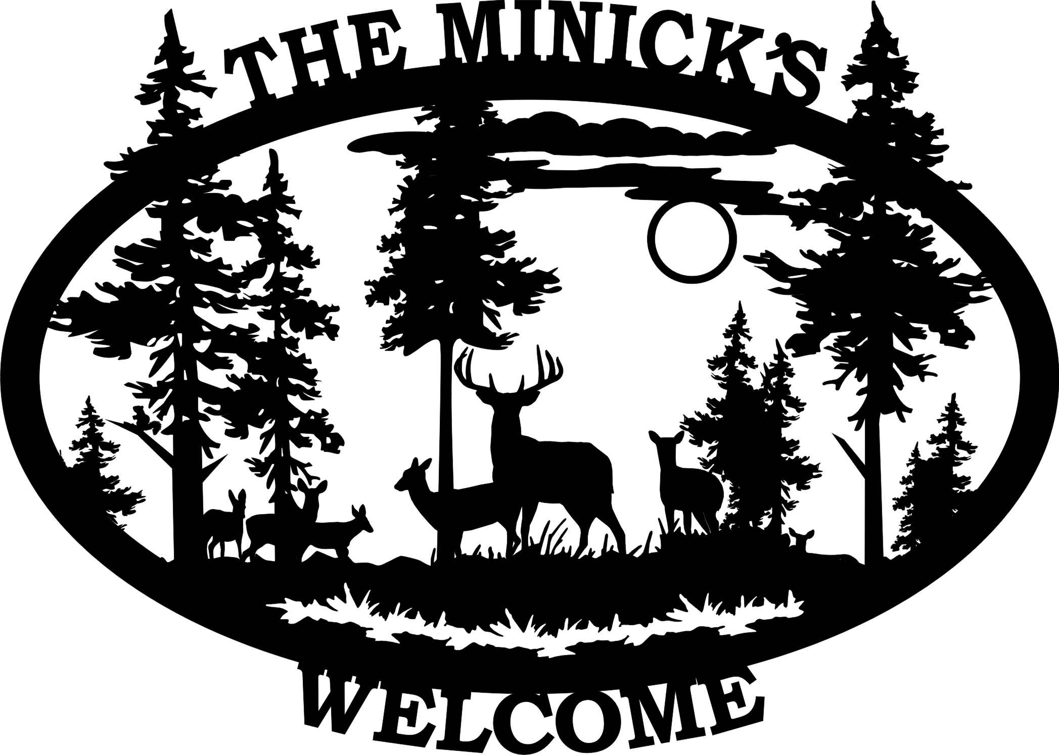 deer scene silhouette clip art Clip Art Library