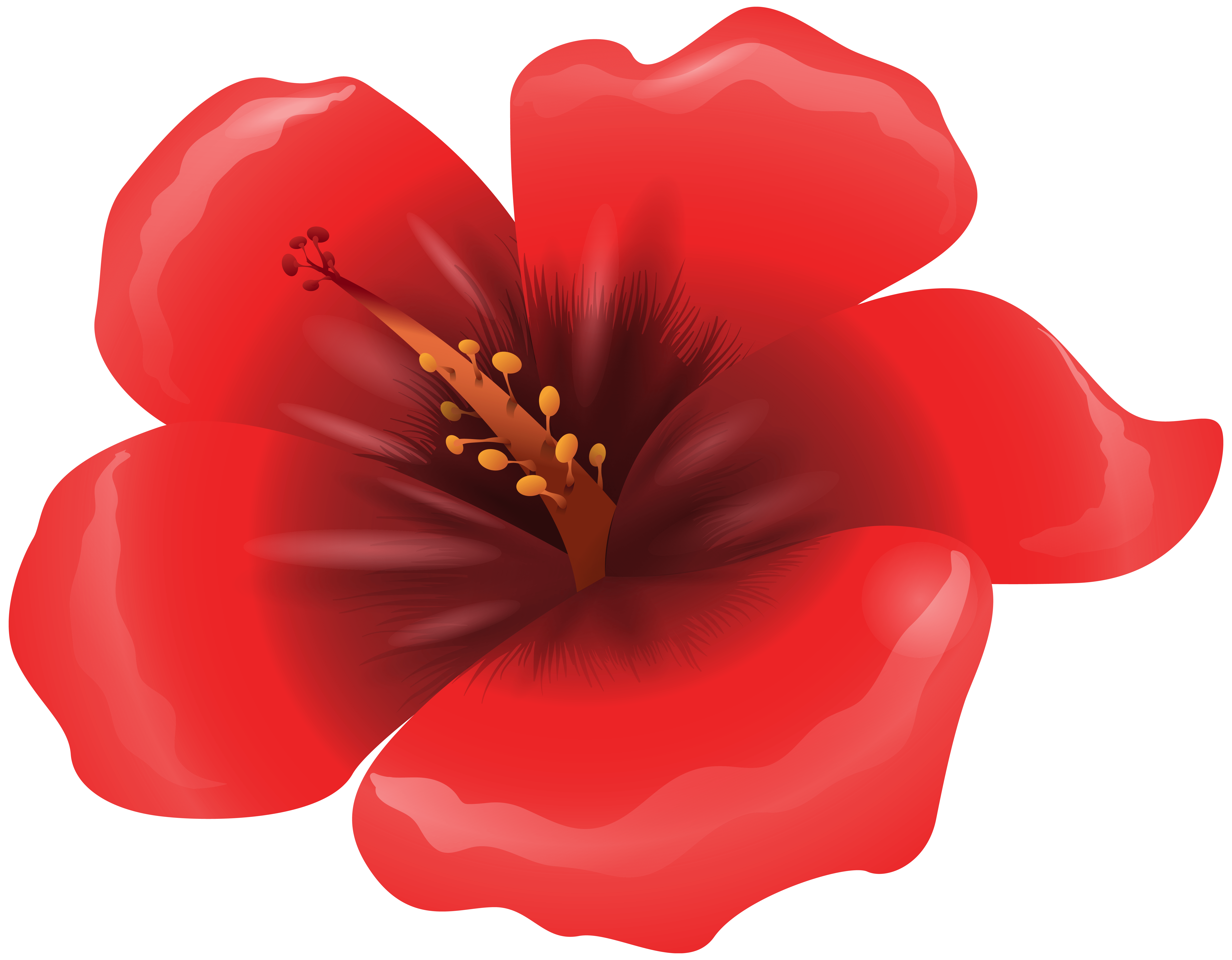 red flower clipart design Clip Art Library