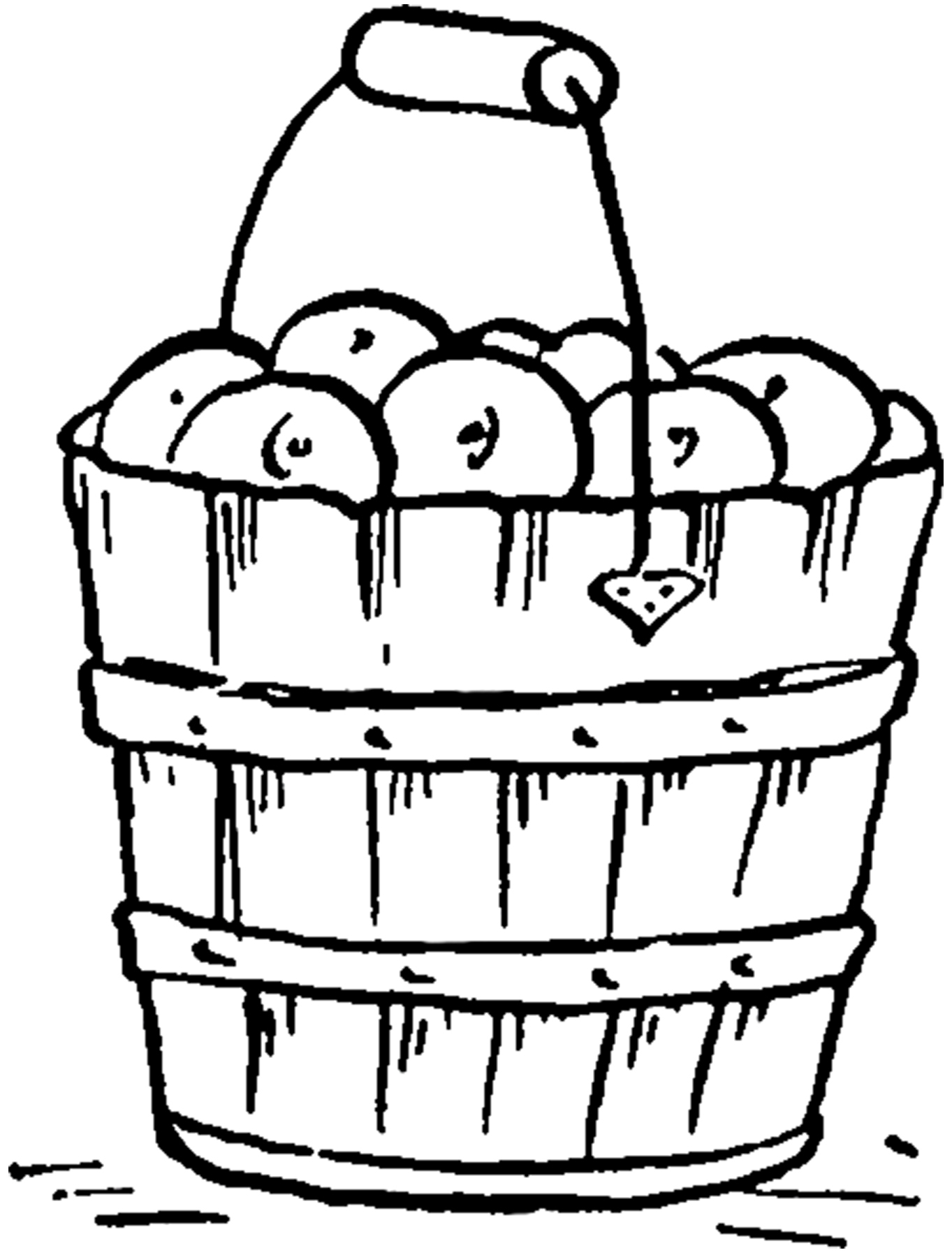 Bushel Basket Page Coloring Pages