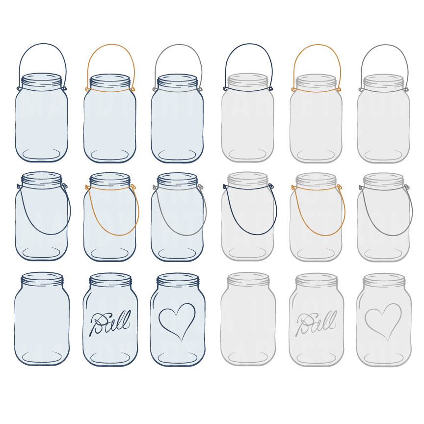 Canning Jar Clipart Free Images for Preserving and Canning