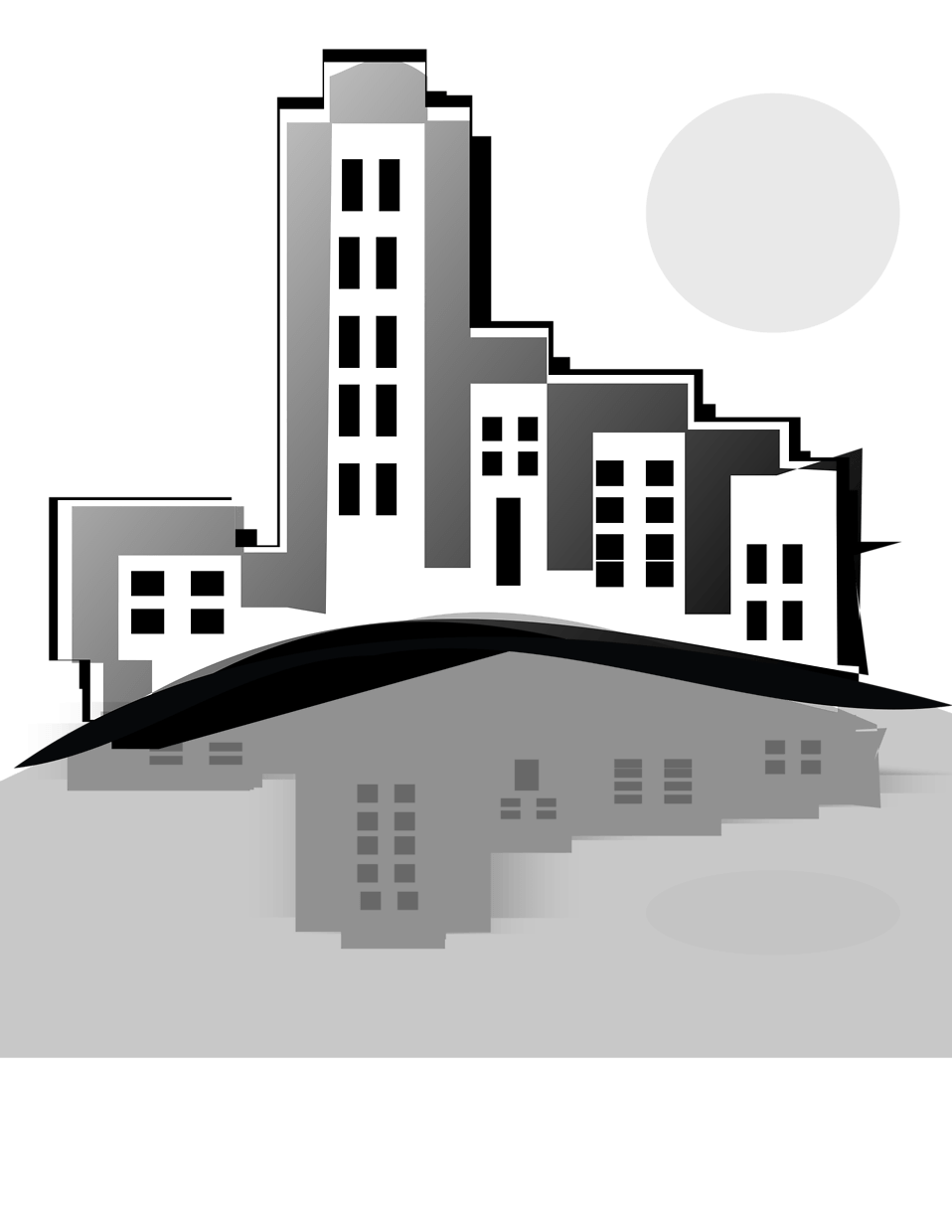 Free Black Building Cliparts, Download Free Black Building Cliparts png