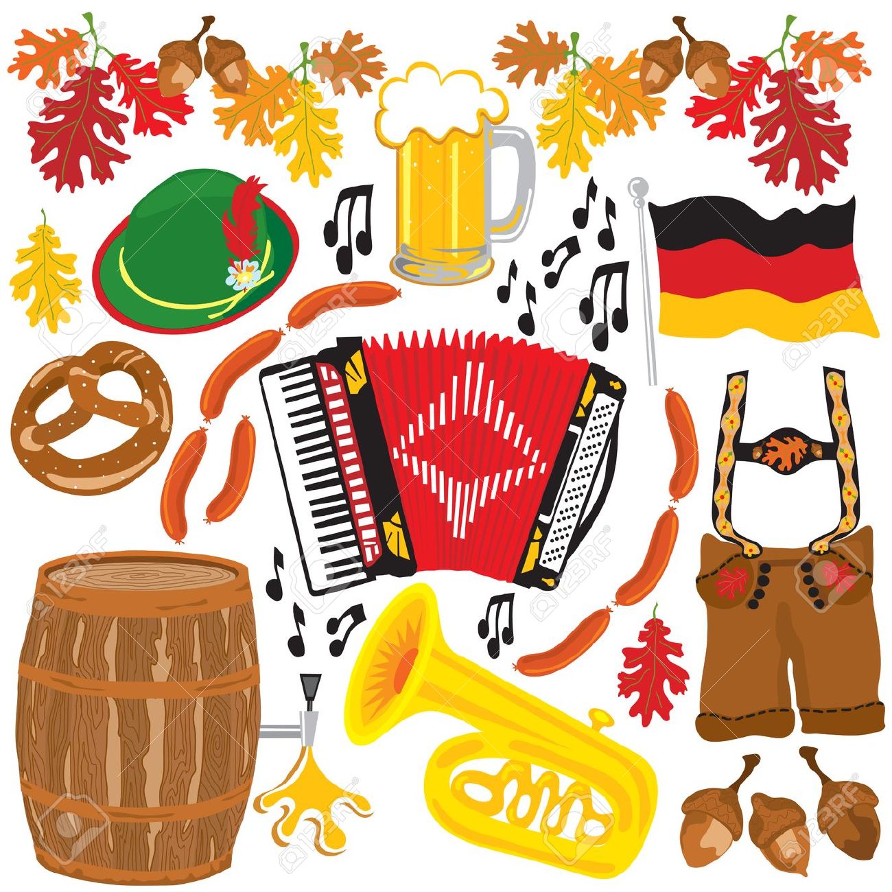 German Dancers Clipart
