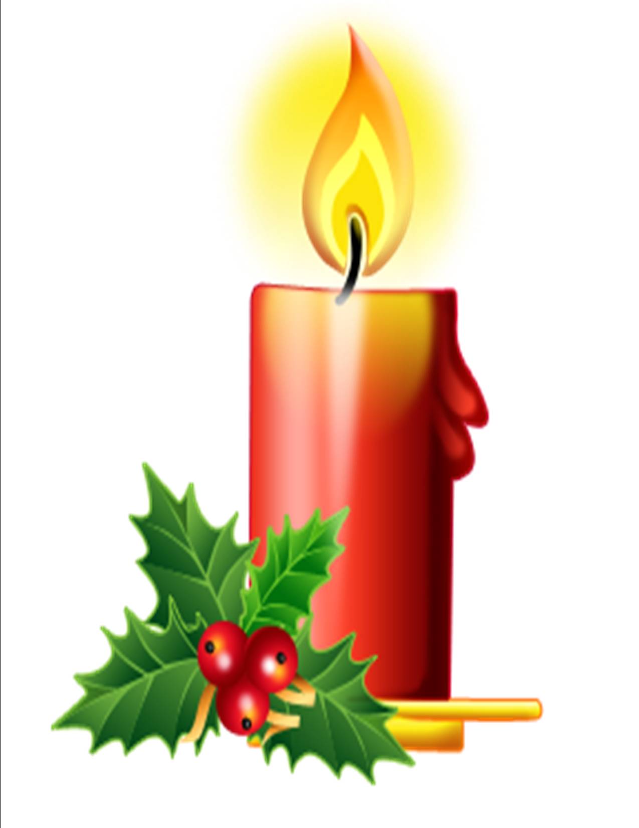 Candlelight Christmas Clipart Advent Light Clipart Free Images for Christmas Decoration