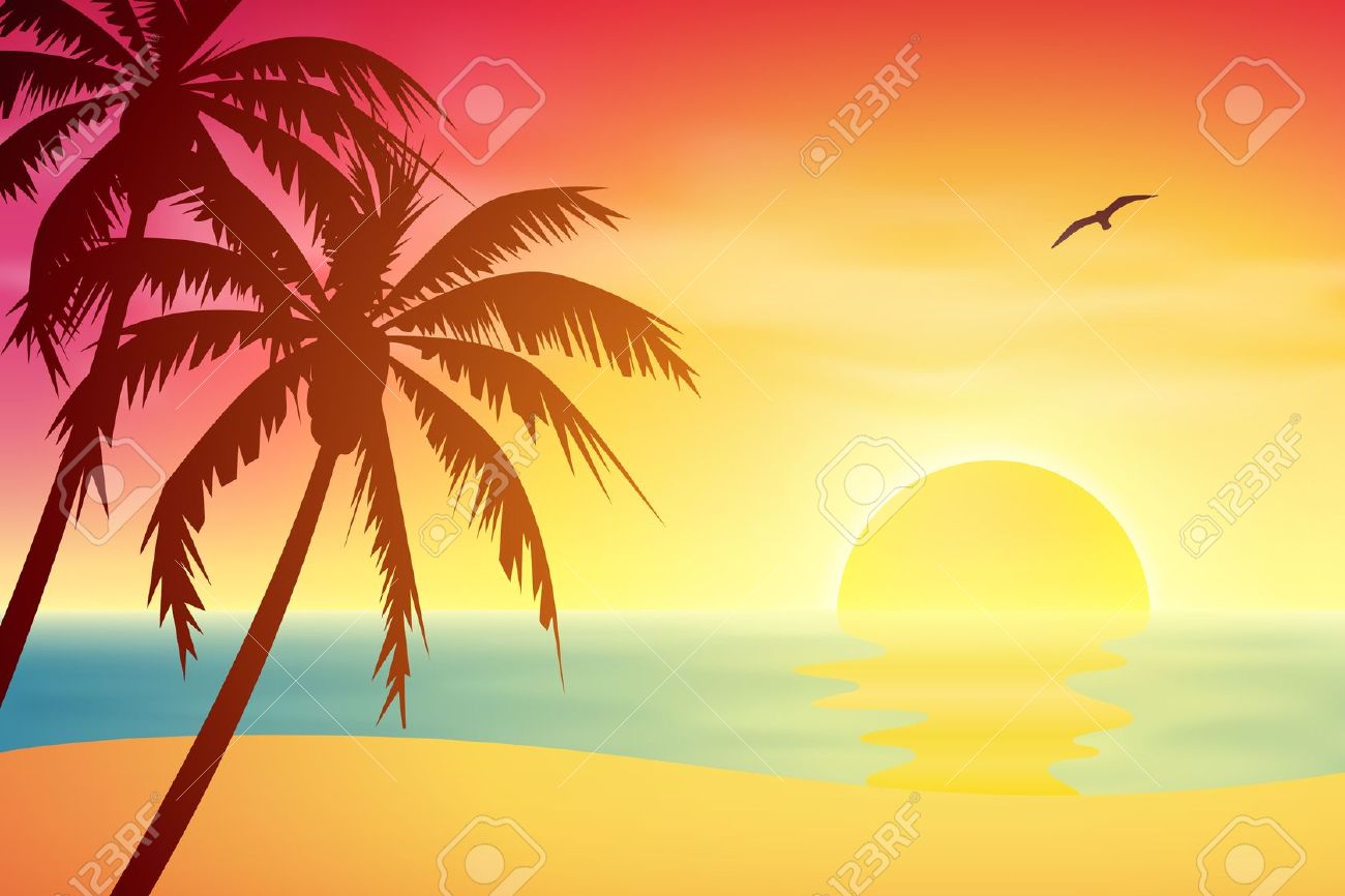 Free Tropical Sunset Cliparts, Download Free Tropical Sunset Cliparts