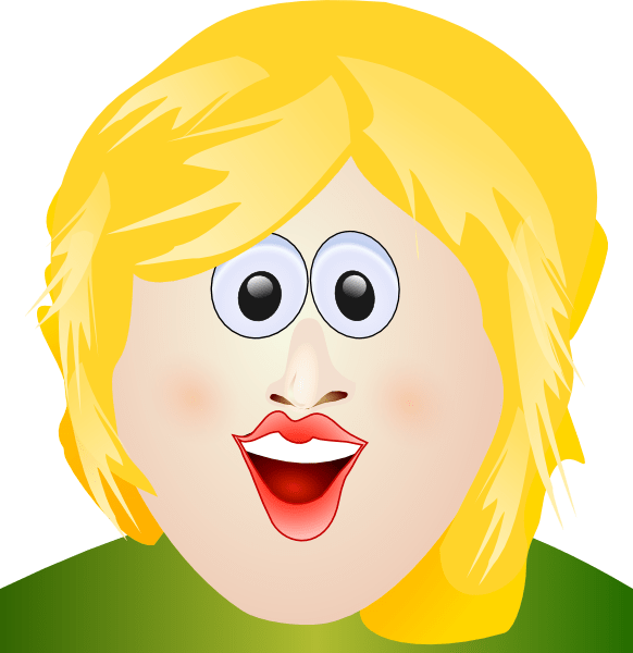 blond hair clipart Clip Art Library