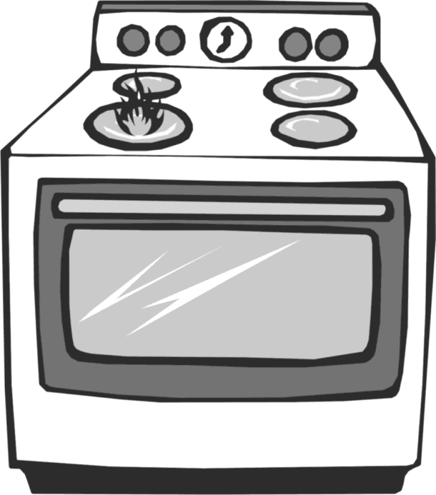 Free Stove Clipart Black And White, Download Free Stove Clipart Black