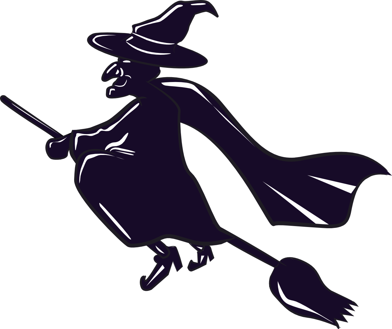 Free Witch Outline Cliparts, Download Free Clip Art, Free Clip Art on