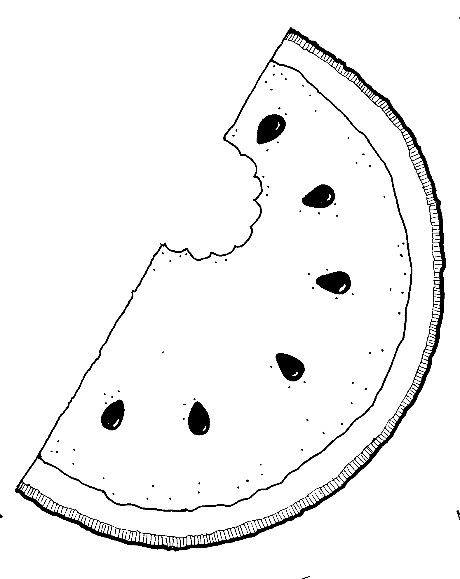 Free Melon Clipart Black And White, Download Free Melon Clipart Black