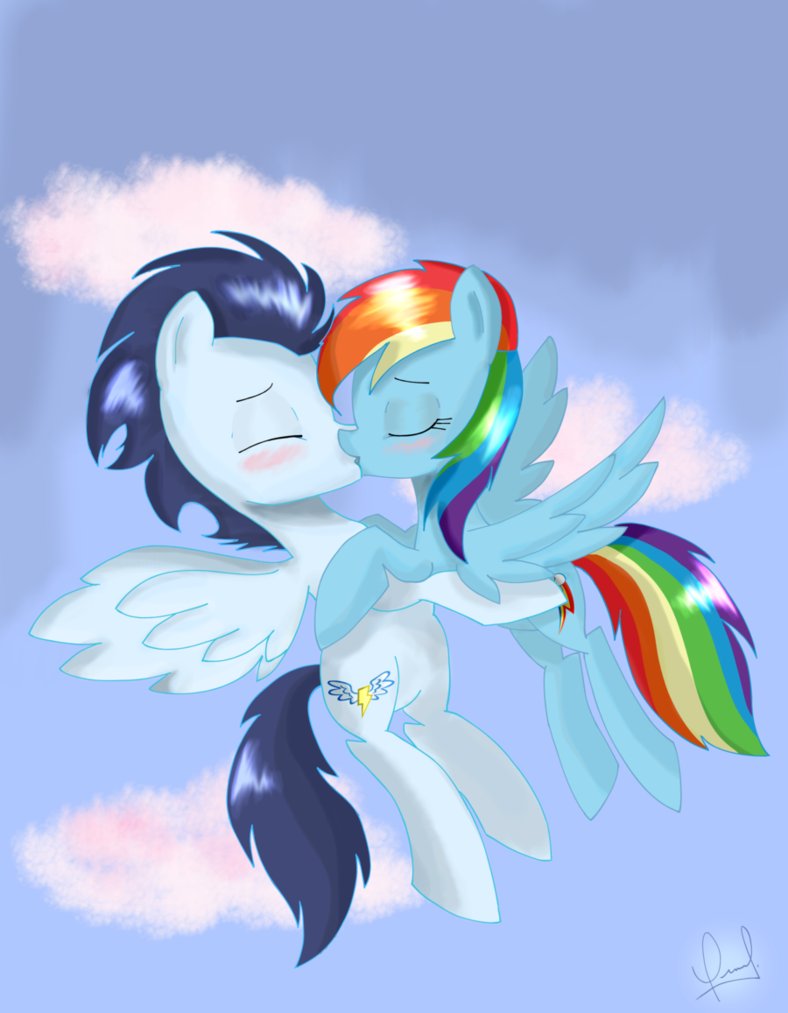 Mlp Kiss Rainbow Dash