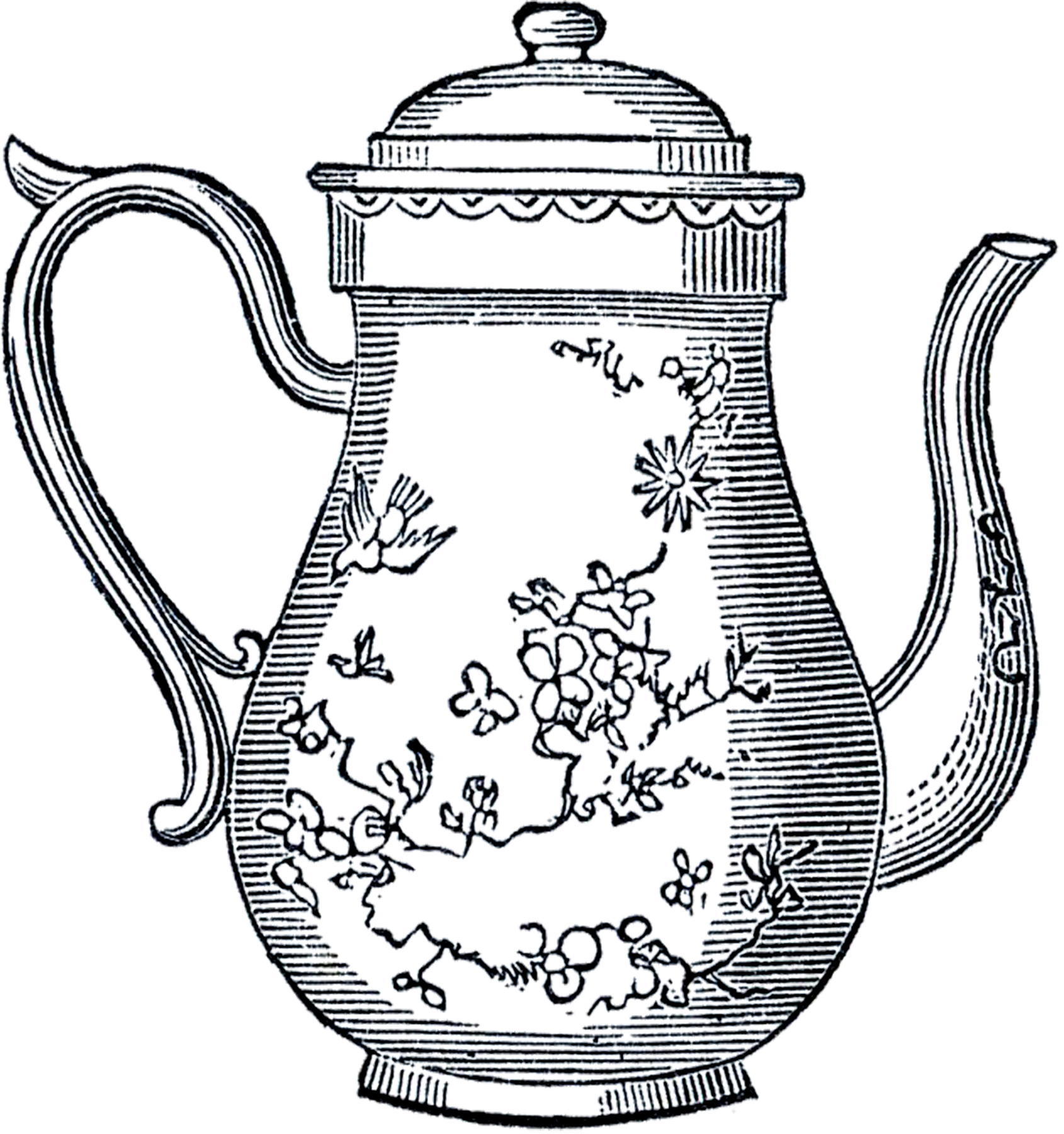 Free Teapot Border Cliparts, Download Free Teapot Border Cliparts png