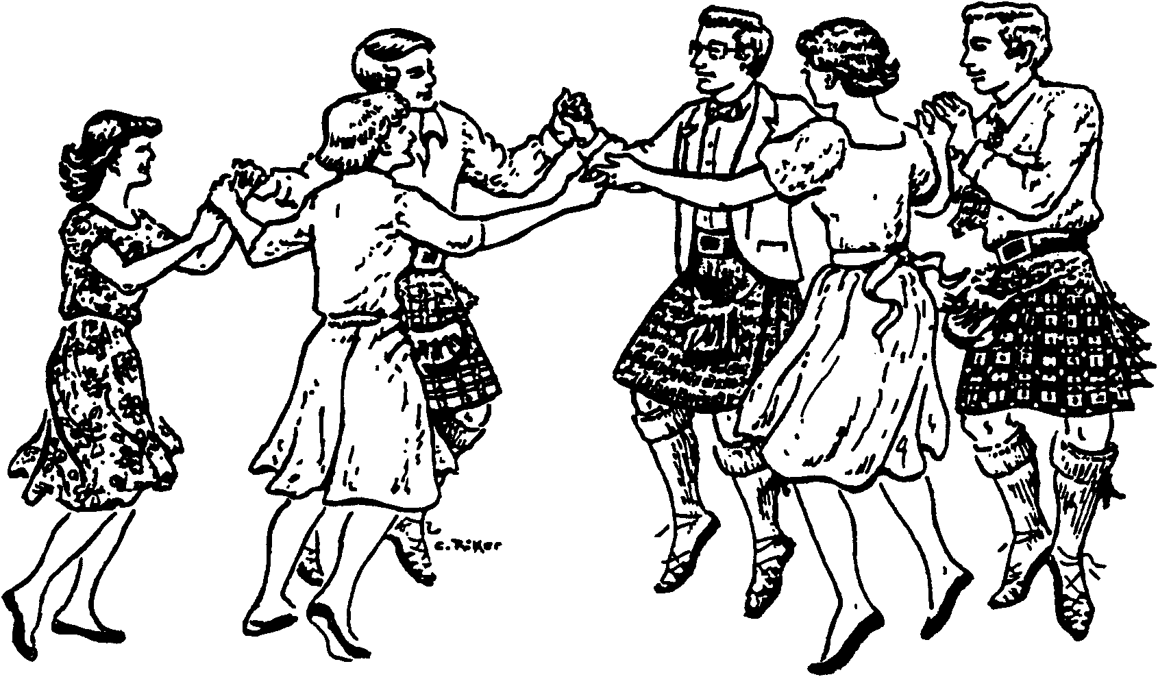 Square Dance Coloring Pages