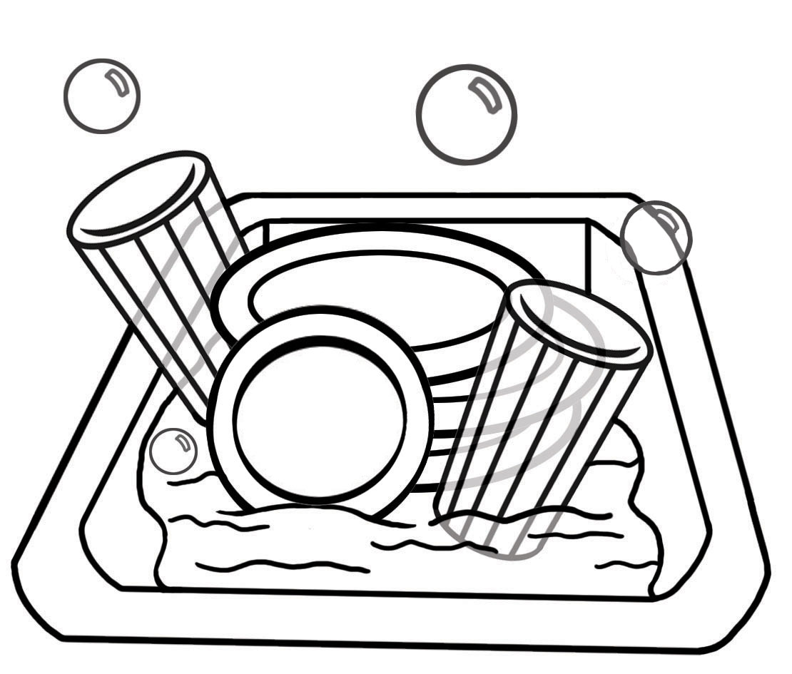 Washing Dishes Cartoon Stock Photos and Images 123RF