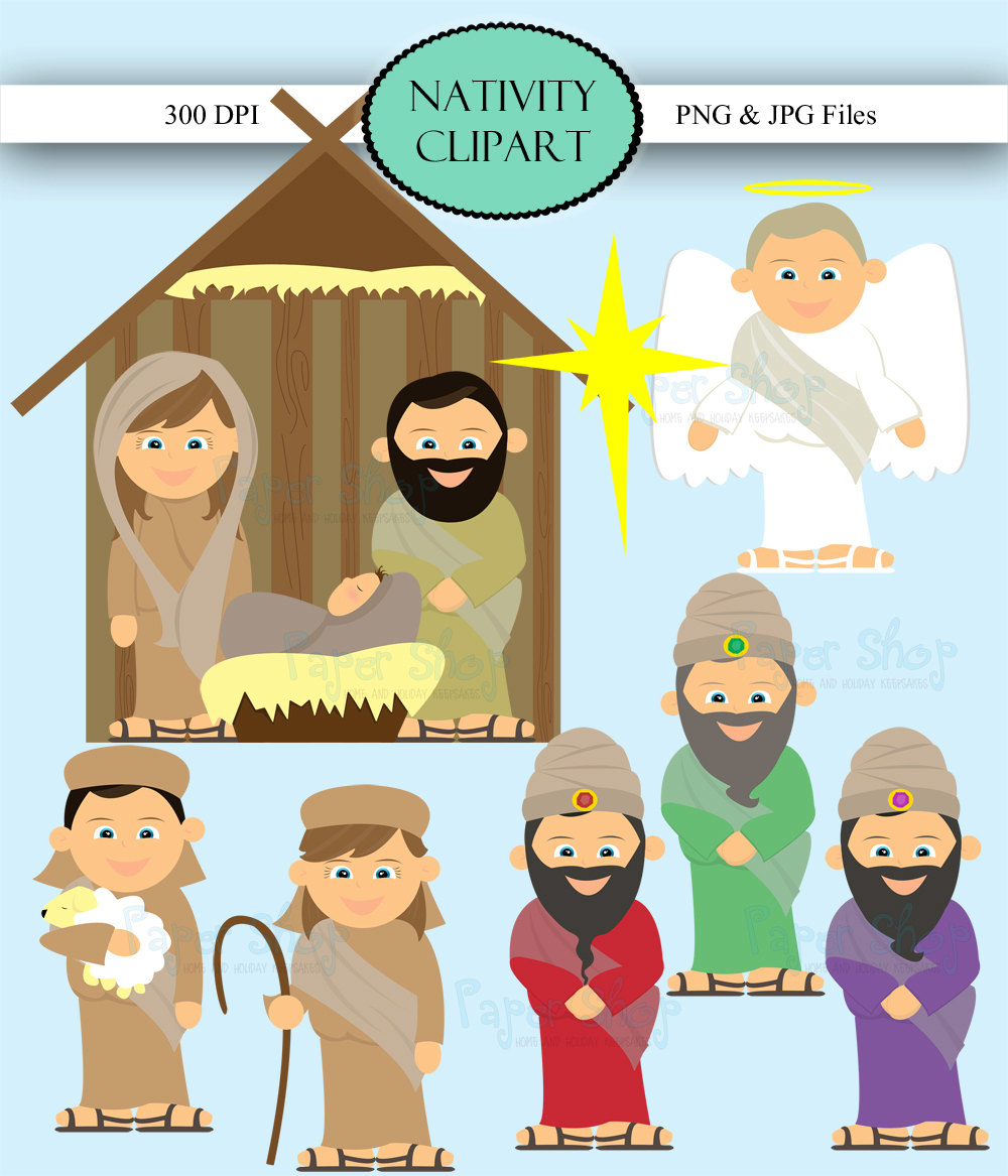 Christmas Clipart Manger Free Cute Nativity Cliparts, Download Free Cute Nativity Cliparts png