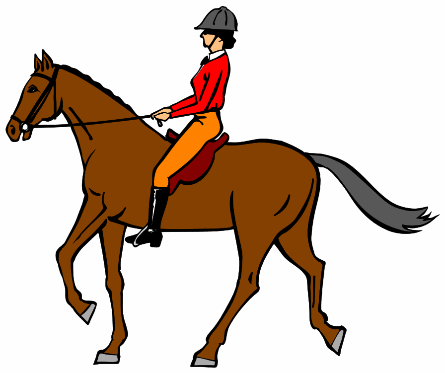 clip art horse riding Clip Art Library