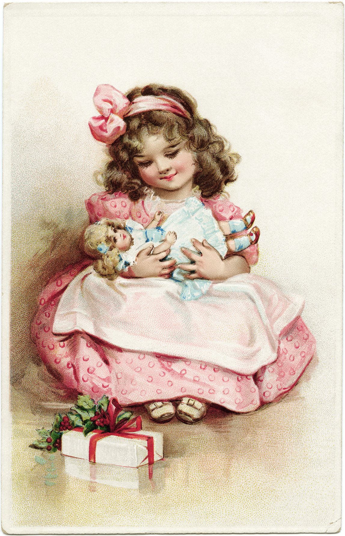 Vintage Girl Photo Telegraph