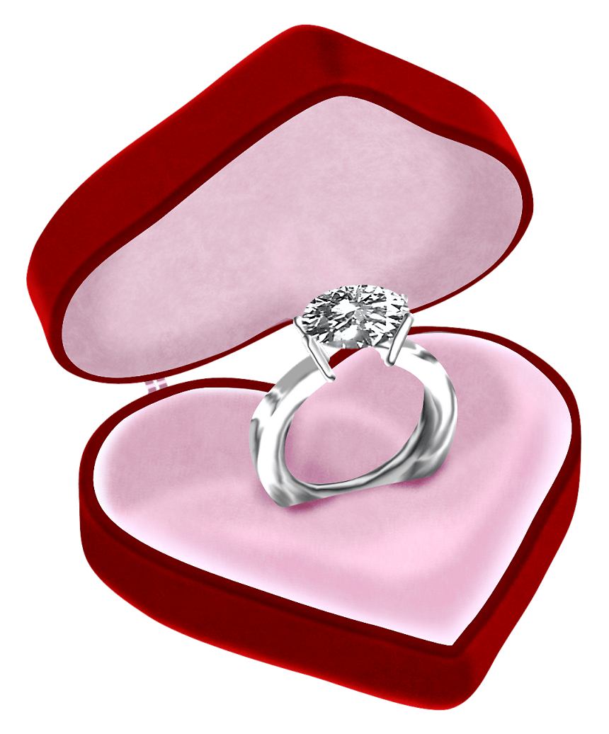 Wedding Ring In Box Clipart