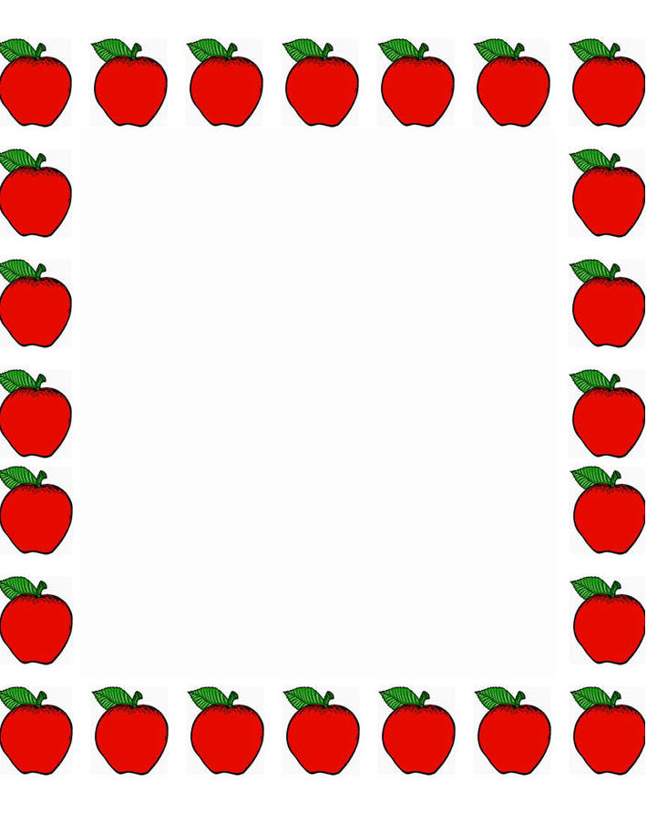 apple border clipart Clip Art Library