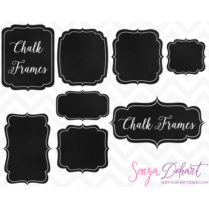 Free Chalkboard Label Clipart