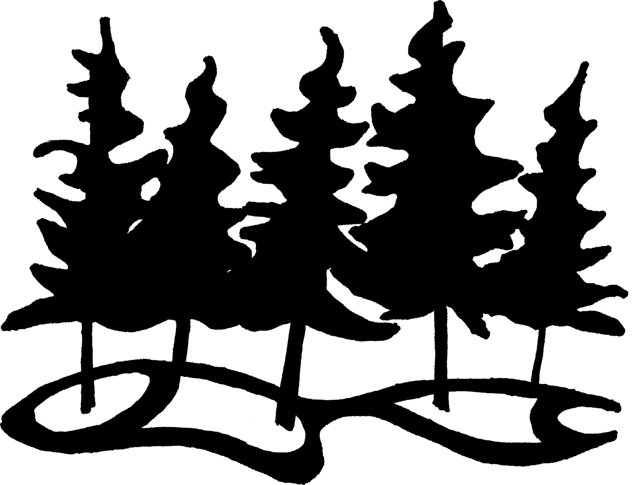 Free Forest Black And White Clipart, Download Free Forest Black And