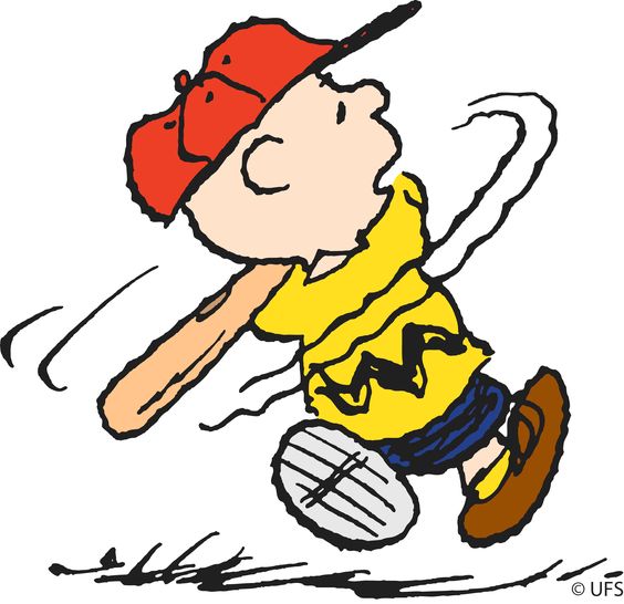 charlie brown hitting a baseball Clip Art Library