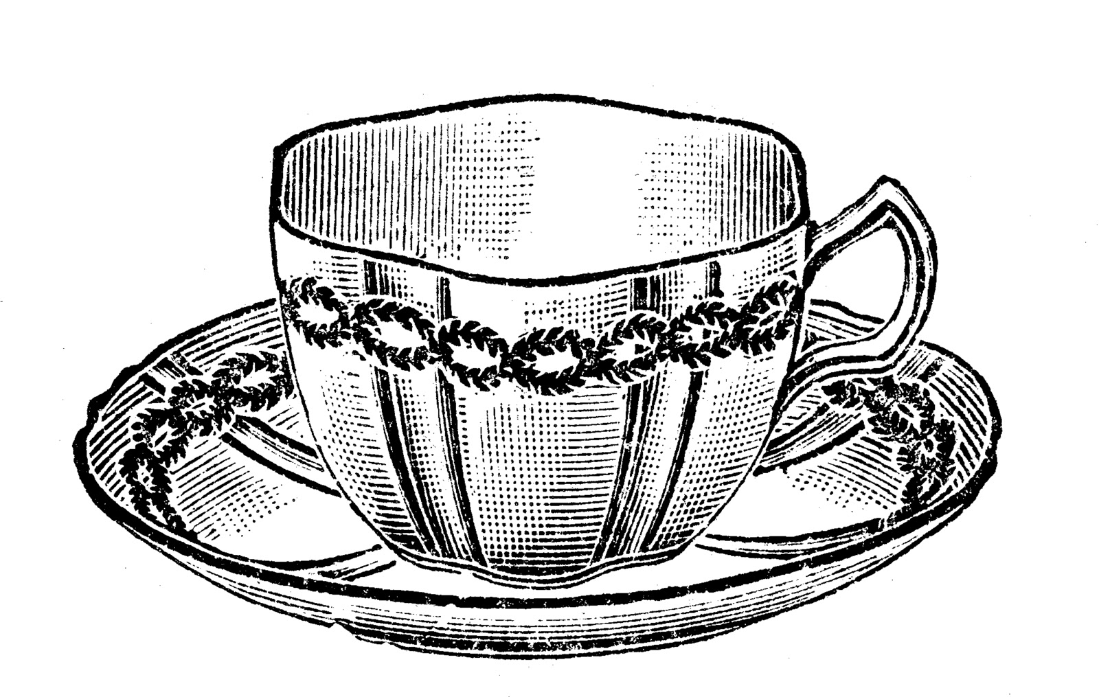 Free Tea Party Clip Art Black And White, Download Free Tea Party Clip