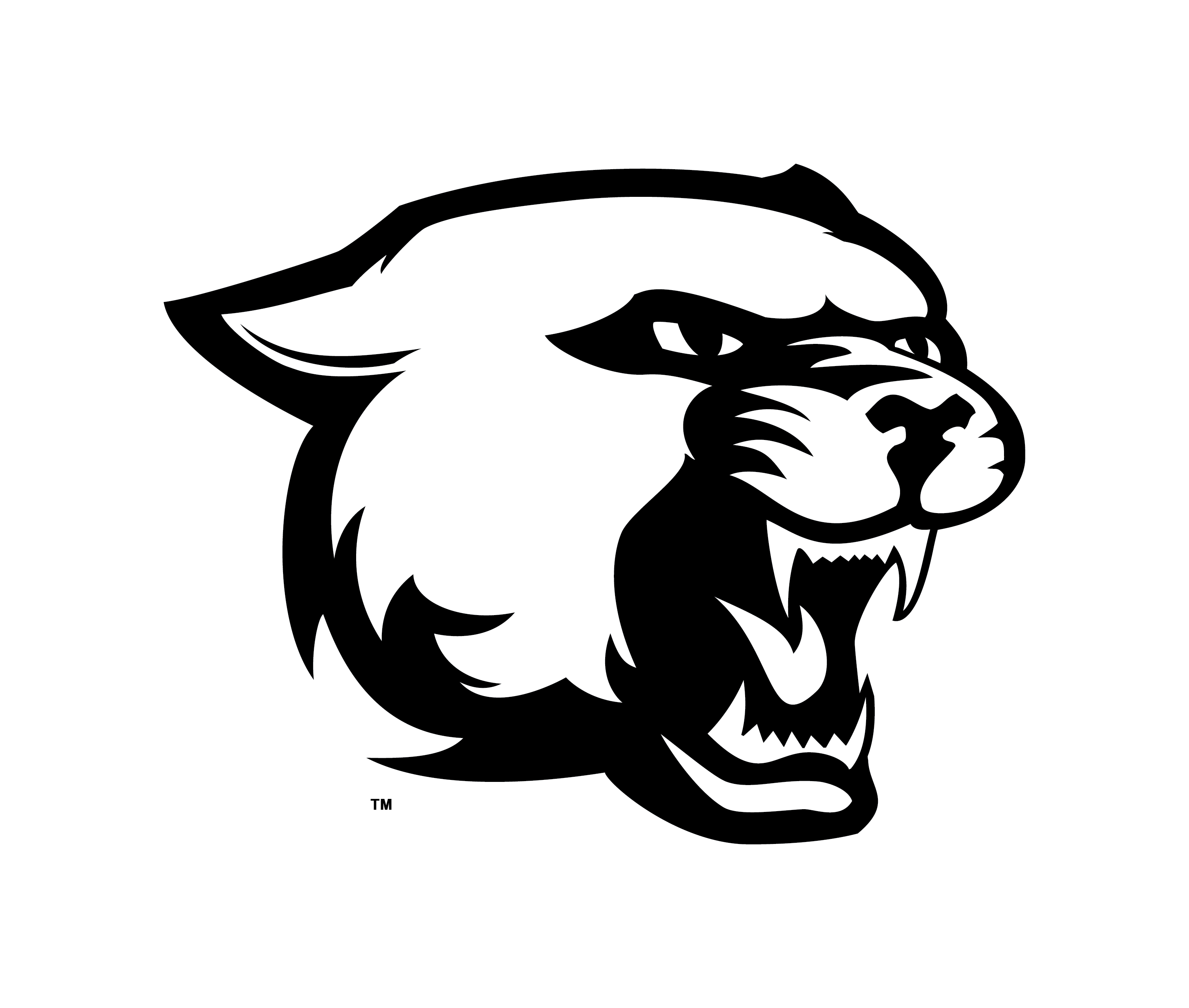 Cougar head clip art cougar panther mascot head vector graphic 2 Clip