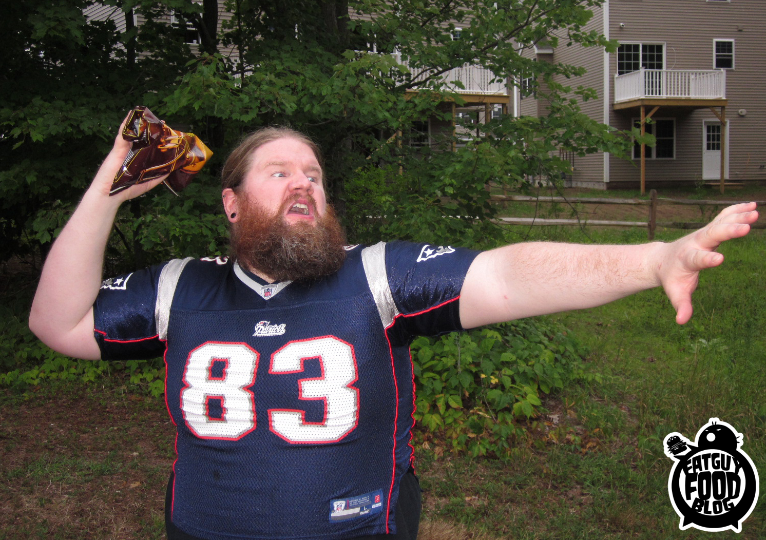 fat guy throwing something Clip Art Library