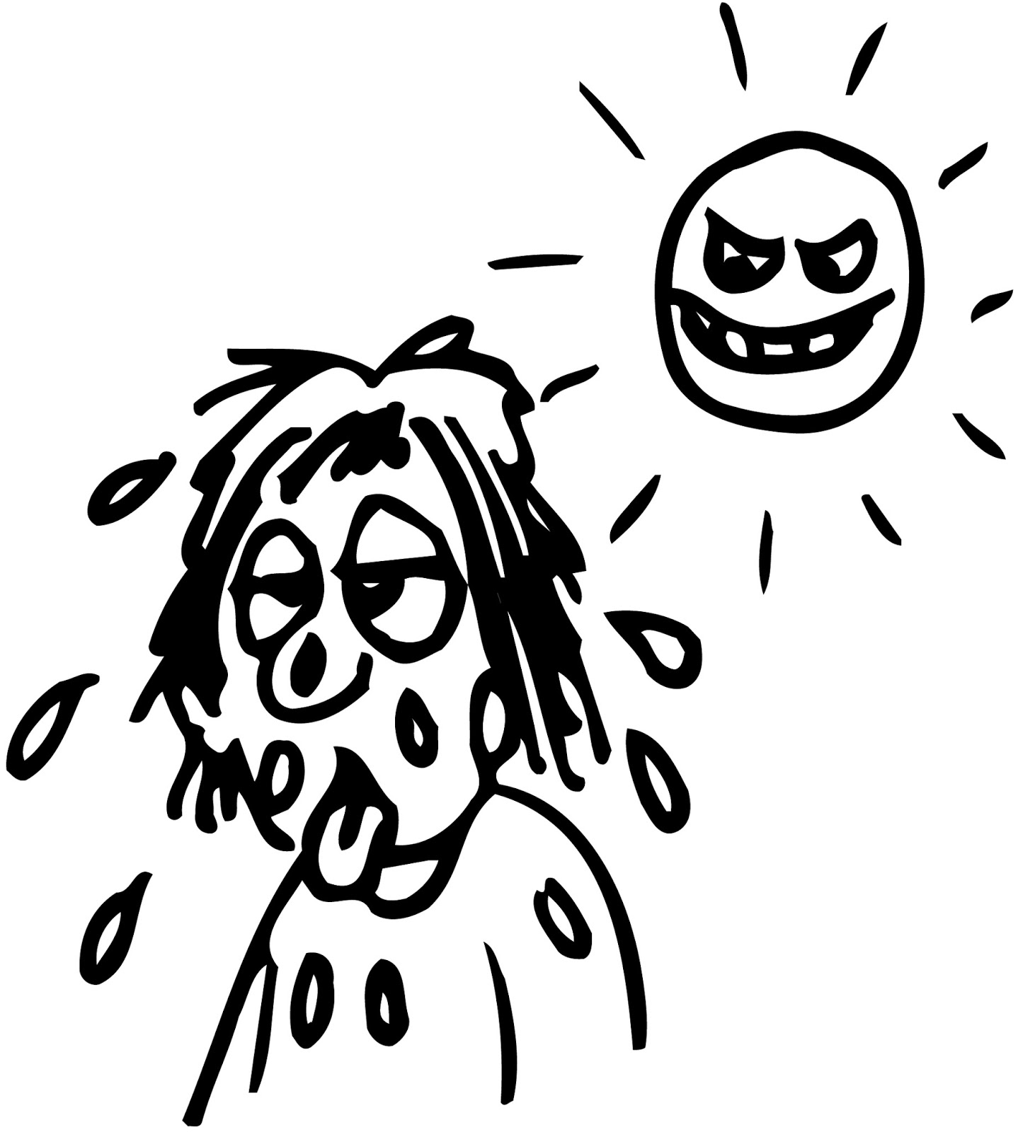 hot temperature black and white Clip Art Library