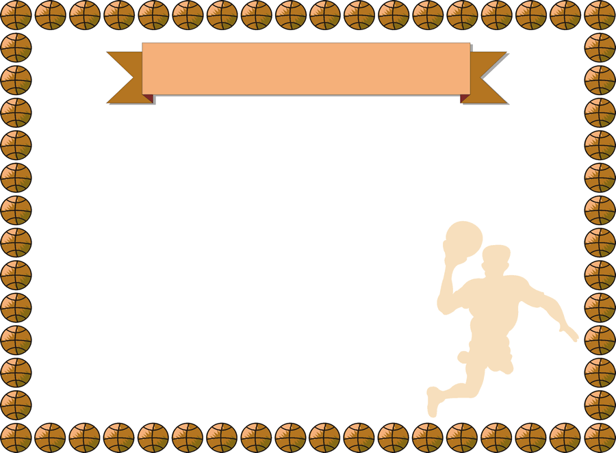 basketball border Clip Art Library