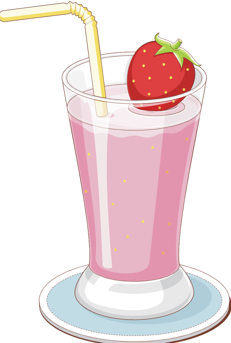 Satisfy Your Sweet Tooth with Strawberry Milk Cliparts