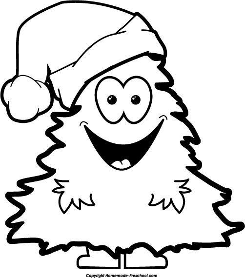 Free Merry Christmas Clip Art Black And White, Download Free Merry