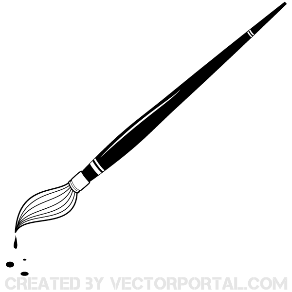 Paintbrush Clipart Black