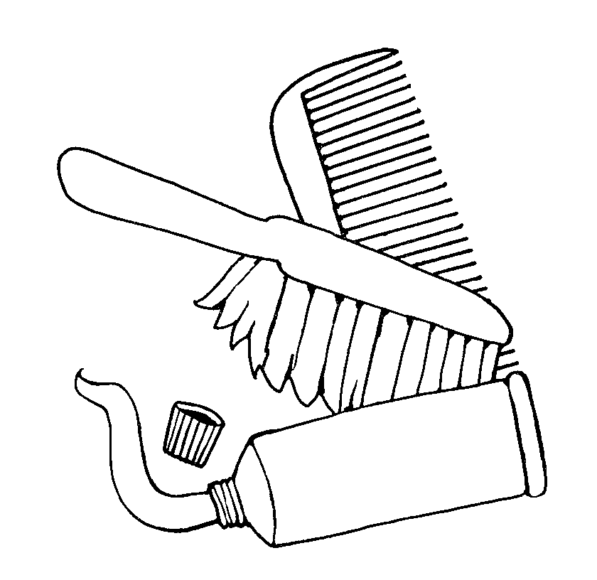 hair brush clipart black and white Clip Art Library
