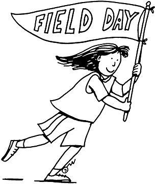Field Day Coloring Sheet Coloring Pages